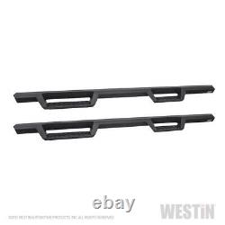 Westin HDX Black Drop Nerf Step Bars 2007-2018 Silverado/Sierra 15-3500 Crew Cab