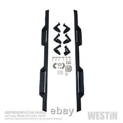 Westin HDX Black Drop Nerf Step Bars 2007-2018 Silverado/Sierra 15-3500 Crew Cab