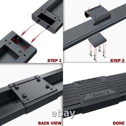 Wheel to Wheel Running Boards 5in Fit 07-18 Silverado Sierra Crew Cab 5.5ft Bed