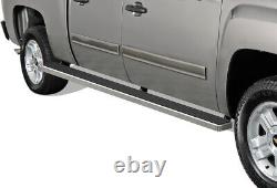 Wheel to Wheel Running Boards 6 Fit 01-13 Silverado/ Sierra Crew Cab 5.6ft Bed