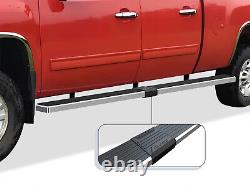 Wheel to Wheel Running Boards 6in Fit 01-13 Silverado Sierra Crew Cab 6.5ft Bed