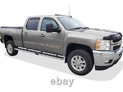 Wheel to Wheel Running Boards 6in Fit 01-13 Silverado Sierra Crew Cab 6.5ft Bed