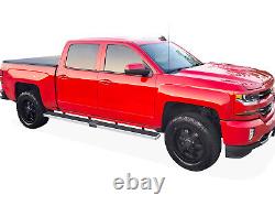 Wheel to Wheel Running Boards 6in Fit 07-18 Silverado Sierra Crew Cab 5.5ft Bed