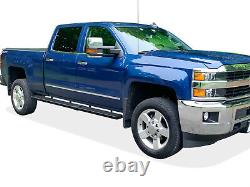 Wheel to Wheel Running Boards 6in Fit 07-18 Silverado Sierra Crew Cab 6.5ft Bed