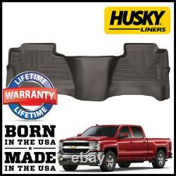 X-Act Contour 2nd Row Floor Mats Cocoa for 2014-18 Silverado/ Sierra 1500 Crew